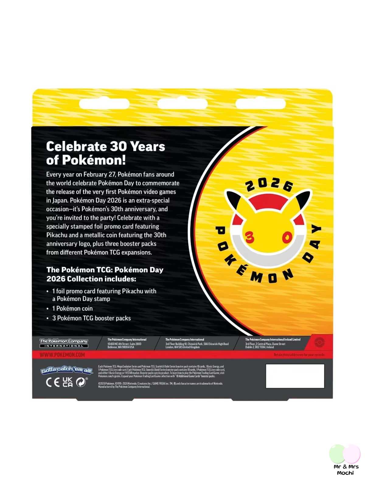 Pokemon TCG Pokemon Day 2026 30th Anniversary Collection Box - Brand New