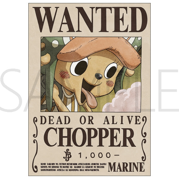 One Piece Official Navy Wanted Poster - Chopper