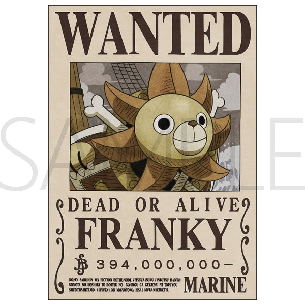 One Piece Official Navy Wanted Poster - Franky