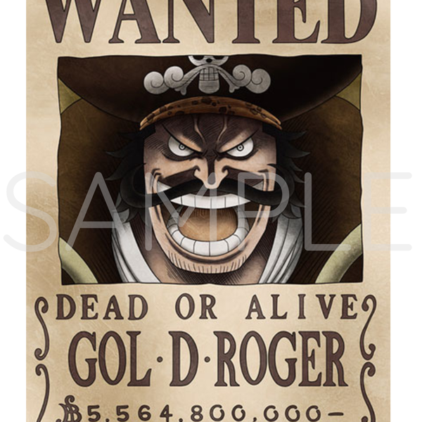 One Piece Official Navy Wanted Poster - Gol.D.Roger